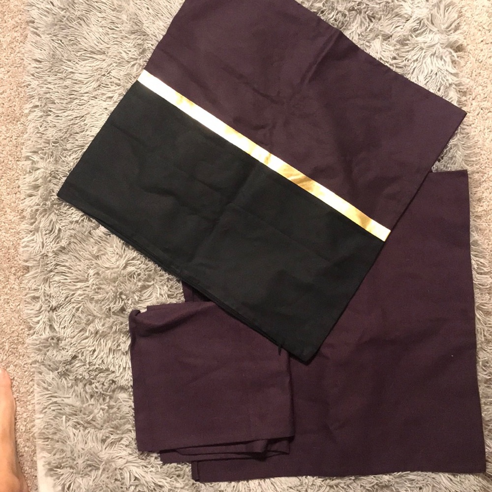 3 Purple Pillow Cases 20X20